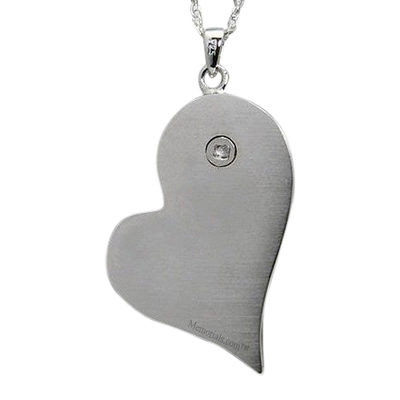 Mod Heart Cremation Pendant III