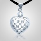 Modern Heart Cremation Pendant