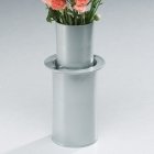 Moderne Silver Cemetery Vase