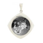 Moderne Silver Etched Pendant