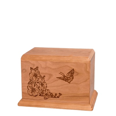 Monarch Small Cherry Wood Urn