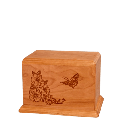 Monarch Small Mahogany Wood Urn