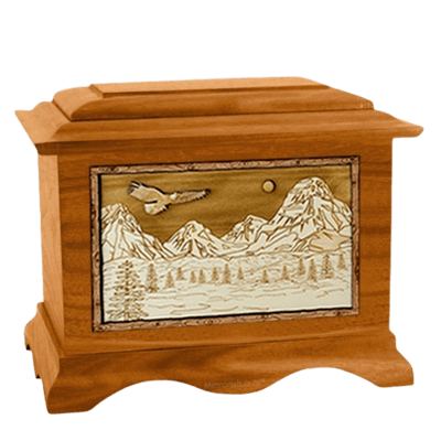 Mount Splendor Mahogany Cremation Urn