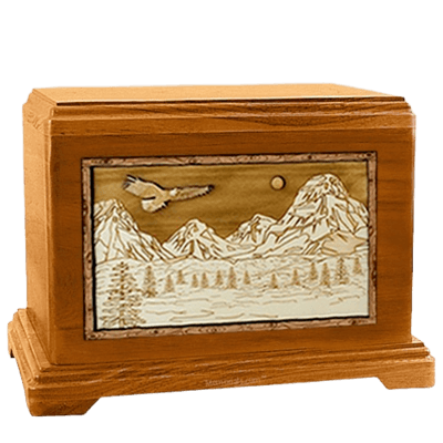 Mount Splendor Mahogany Hampton Cremation Urn