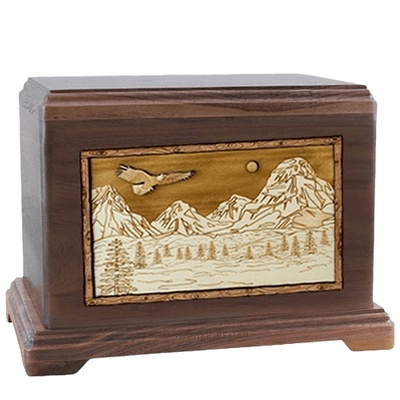 Mount Splendor Walnut Hampton Cremation Urn