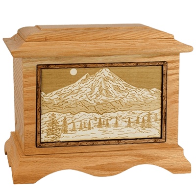 Mt Baker Oak Cremation Urn