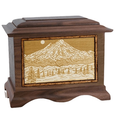 Mt Baker Walnut Cremation Urn