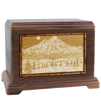 Mt Baker Walnut Hampton Cremation Urn