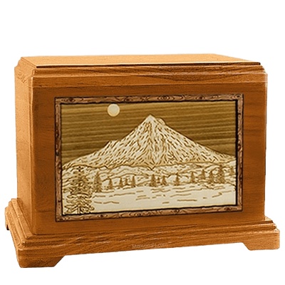 Mt Hood Mahogany Hampton Cremation Urn