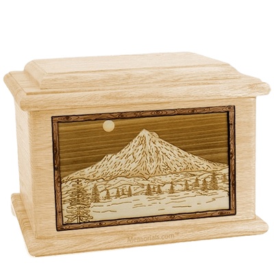 Mt Hood Maple Memory Chest Cremation Urn