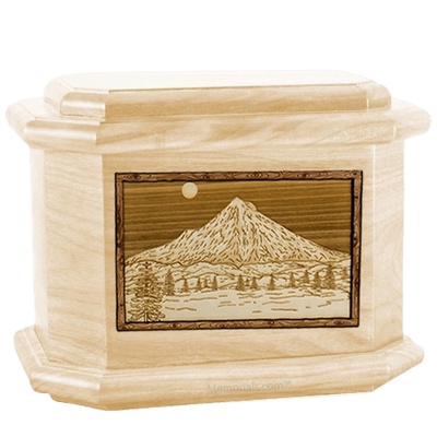 Mt Hood Maple Octagon Cremation Urn