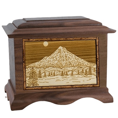 Mt Hood Walnut Cremation Urn