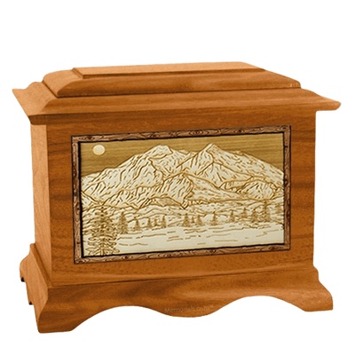 Mt McKinley Mahogany Cremation Urn