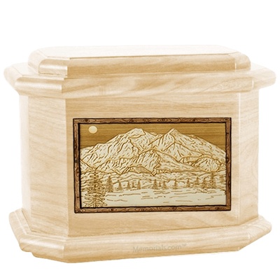 Mt McKinley Maple Octagon Cremation Urn