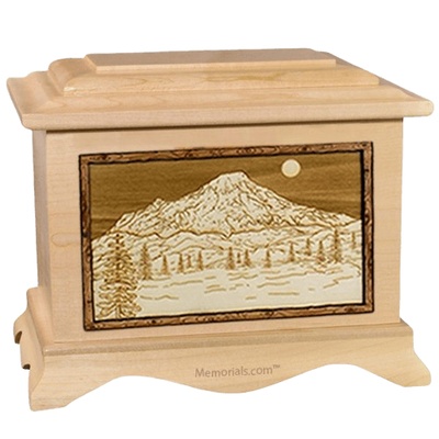 Mt Rainier Maple Cremation Urn