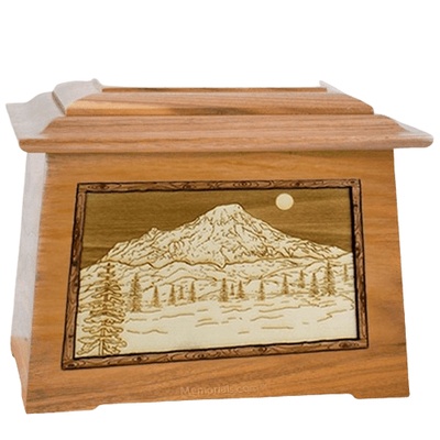 Mt Rainier Oak Aristocrat Cremation Urn