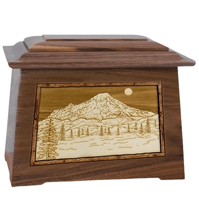 Mt Rainier Walnut Aristocrat Cremation Urn