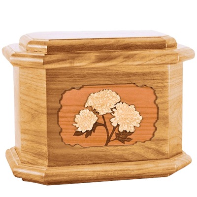 Mums Oak Octagon Cremation Urn