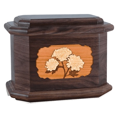 Mums Walnut Octagon Cremation Urn