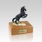 Mustang Black Small Horse Cremation Urn