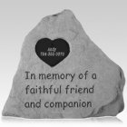 My Heart Pet Memorial Stone