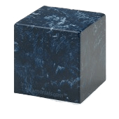 Navy Cube Keepsake Cremation Urn