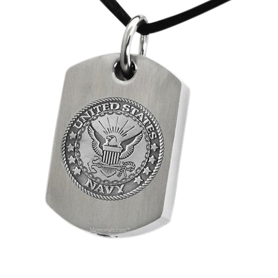 Navy Dog Tag Cremation Pendant