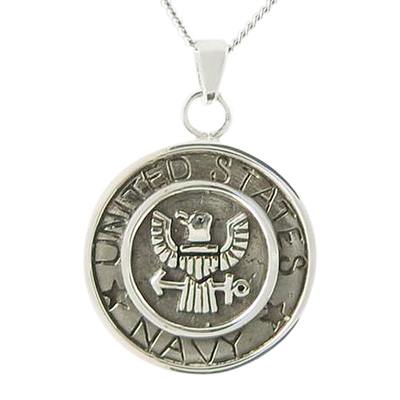 Navy Keepsake Pendant