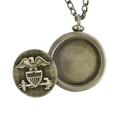 Navy Urn Pendant