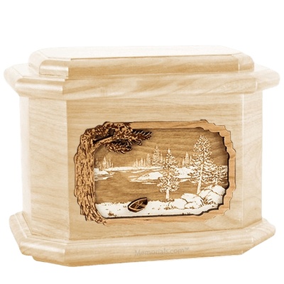 New Lake Maple Octagon Cremation Urn