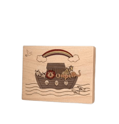 Noahs Ark Children Keepsake Wood Urn