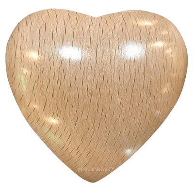 Oak Heart Keepsake Cremation Urn