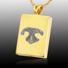 Oblong Nose 14k Gold Tag Print Cremation Keepsakes