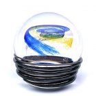 Ocean Blue & Yellow Galaxy Memory Glass Keepsake