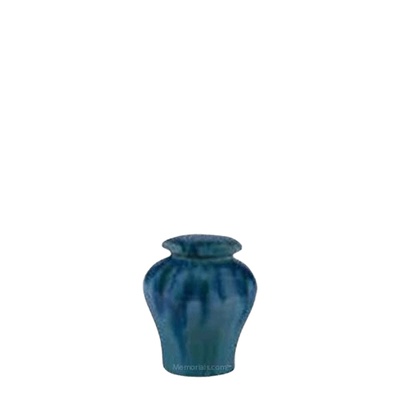 Ocean Blue Ceramic Keepsake Urn