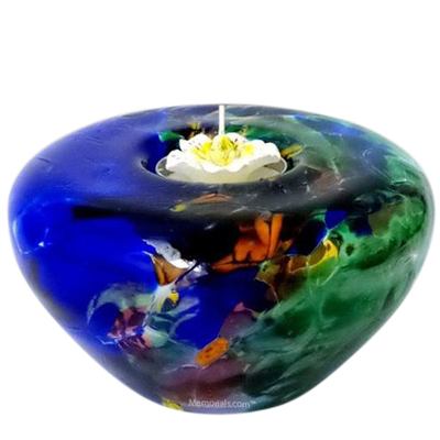 Ocean Candle Glass Pet Urn
