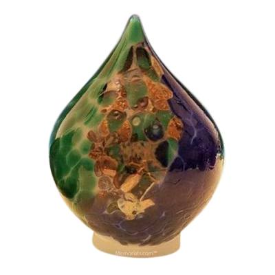 Ocean Tear Glass Pet Urn