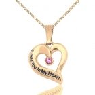 October Gold Heart Keepsake