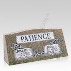 Open Bible Slant Granite Grave Marker