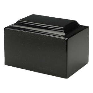 Orca Black Granite Keepsake Cremation Urn