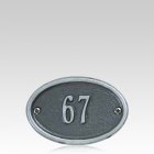 Oval Lot Numeral Marker