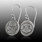 Oval Pet Print Earrings