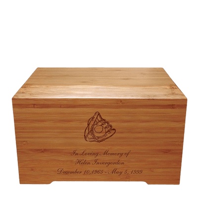 Glove Bamboo Distinction Green Cremation Urn