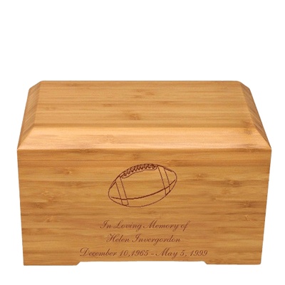 Football Bamboo Essence Cremation Urn