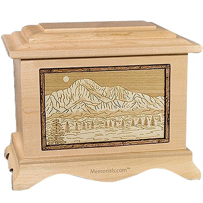 Pikes Peak Maple Cremation Urn For Two