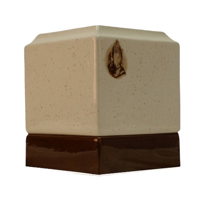 Christian Ceramic Cremation Urn