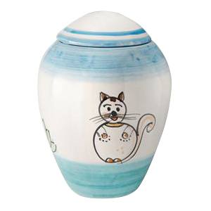 Paffuto Ceramic Cat Urn