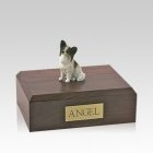 Papillon Brown & White Sitting Medium Dog Urn