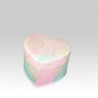 Pastel Heart Large Pet Bio Cremation Urn