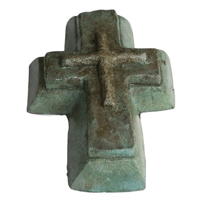 Patina Cross Keepsake Urn